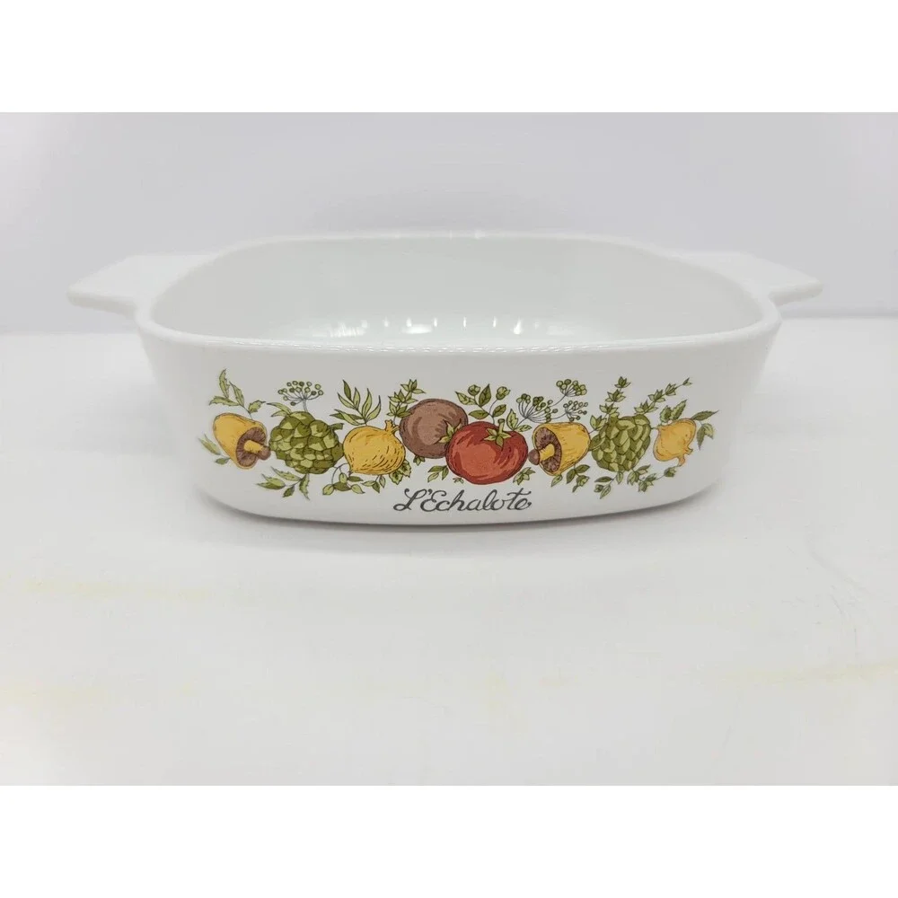 Corning Ware Spice of Life, L'Echalote, Casserole.-A-1-B -1 Quart -No Lid